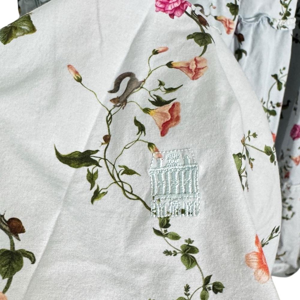 Hill House Light Blue Floral Midi Dress - Picture 5 of 7